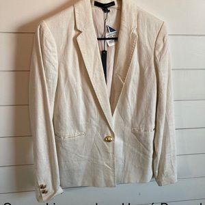 Cream, linen blazer